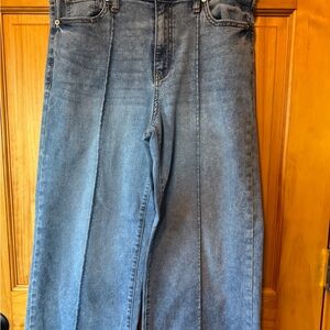 Time and Tru Light Wide Leg with  Seam Detail